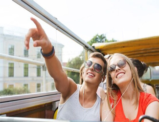 Picture of a female dental assistant reading panoramics in her computer